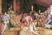 Tom roberts Shearing the Rams France oil painting artist